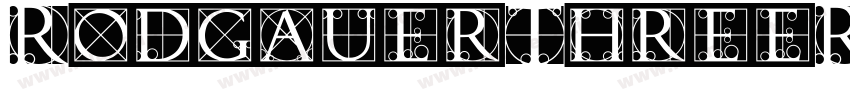 RodgauerThreeRounded Medium字体转换